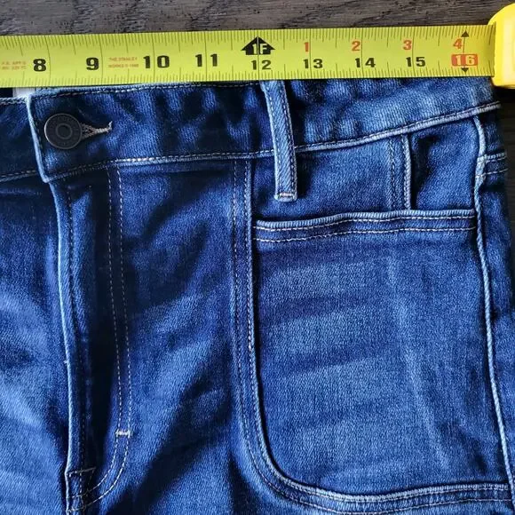 Hidden Los Angeles 70s Vibe Patch Pocket High Waist Wide Leg Jeans Size 31/12 - Picture 14 of 15